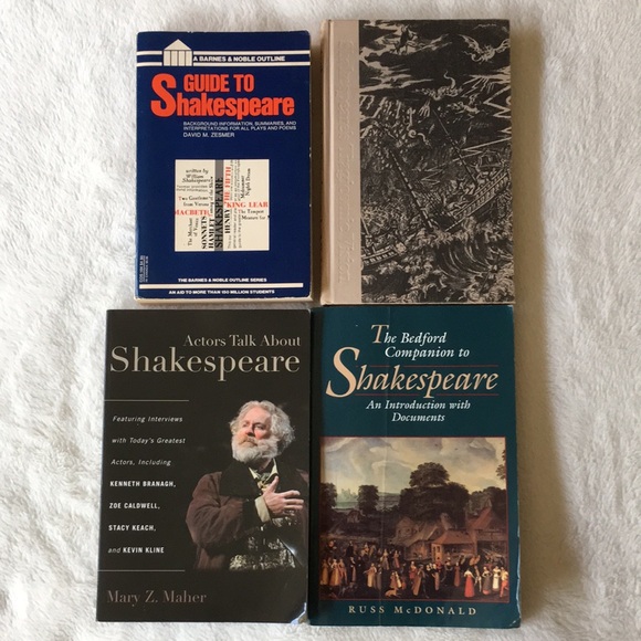 Shakespeare Literary Criticism Drama Analysis Books (Lot of Four 4 Books) - Picture 1 of 16